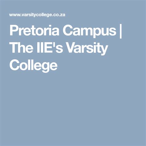 Varsity College Pretoria Campus South Africa News