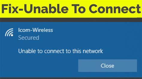 Fix Unable To Connect To This Network Wificant Connect To This