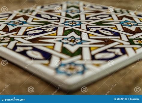 Moroccan Zellige Tile From Marrakech Stock Photo Image Of Tiles