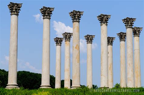 Capitol Columns At National Arboretum In Washington Dc Have Camera
