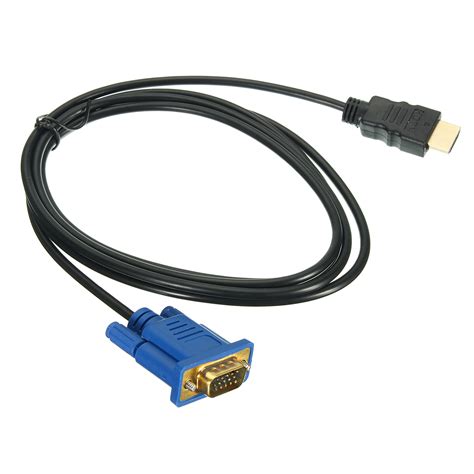Other Gadgets Hdmi Gold Male To Vga Hd 15 Male 15pin Adapter Cable