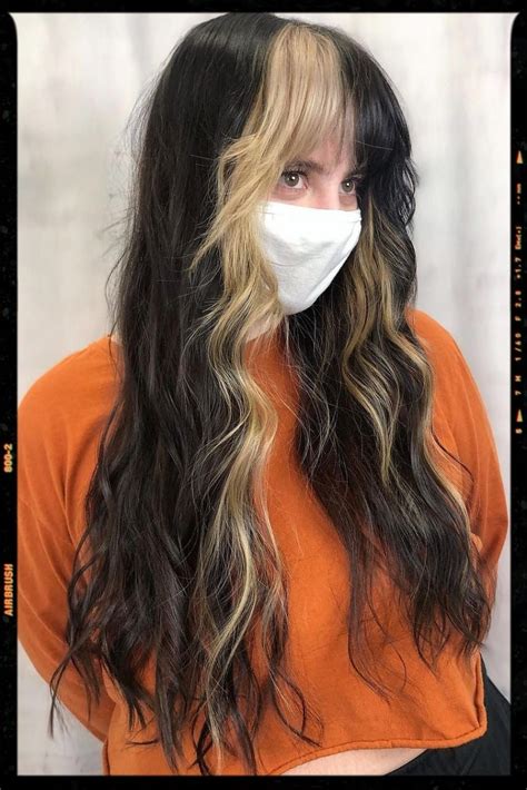 Hair Color Idea In 2021 Hair Streaks Hair Styles Skunk Hair