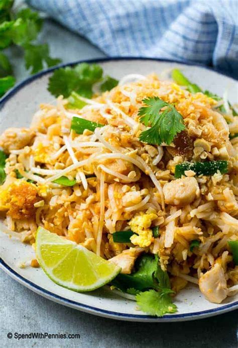 I cut 100's of calories and added loads of nutrition to these recipes for pad thai, so you can have a. Chicken Pad Thai - Spend With Pennies