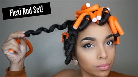How To Flexi Rod Set Natural Hair Youtube