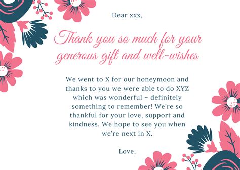 Thank You Card Wedding Guest Did Not Attend Thank You Notes Writing