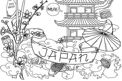 Japan Coloring Pages Free Printable Coloring Pages Of Japan From