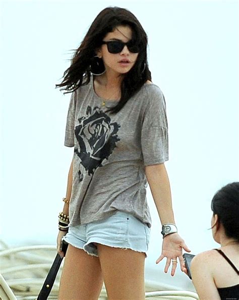 Selena On The Beach In Palm Beach July Selena Gomez