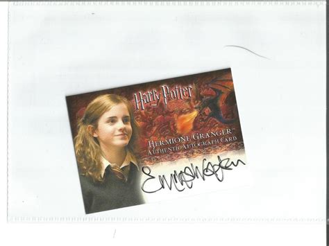 Artwork Photographs Hwc Trading Fr Emma Watson T Signed Framed A4