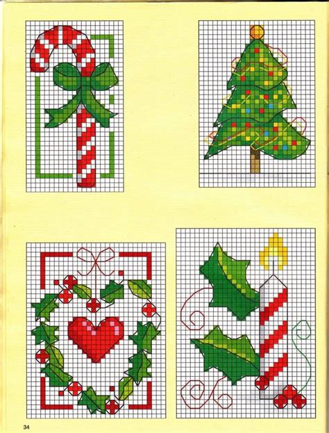 candy cane cross stitch Рождественские проекты Рождественские поделки Вышитые крестиком