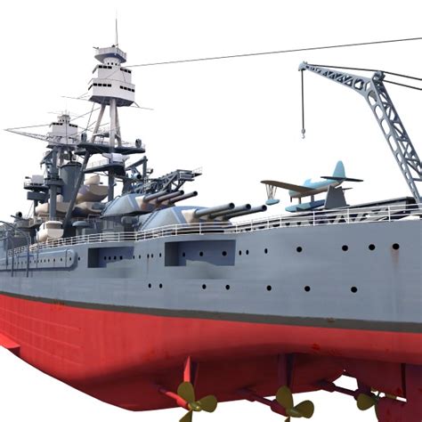 Bb 39 Uss Arizona 1941 Battleship 3d Model 3ds Lwo Lw Lws