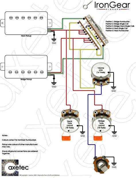 Electric Guitar Wiring Diagrams Schematics