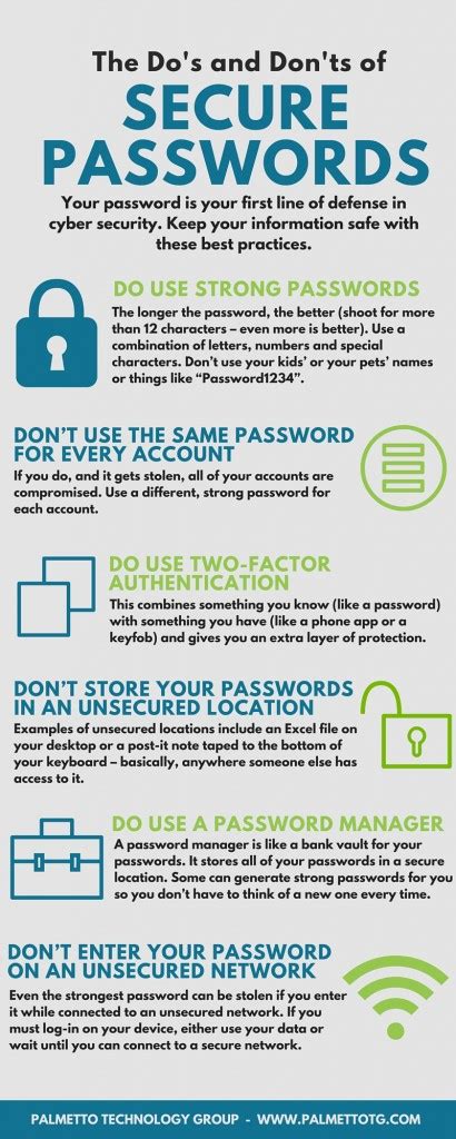 the do s and don ts of secure passwords [infographic]