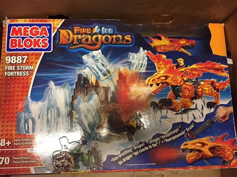 Mega Bloks Dragons Fire Ice Storm Fortress New Sealed Box
