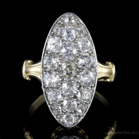 Antiques Atlas Antique Victorian Diamond Ring Ct Gold Marquise