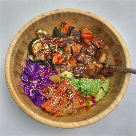 You can freeze the fried rice for up to three months. t on Instagram: "baked tofu, purple cabbage, avocado, roasted sp🍠, roasted zucchini, kimchi ...