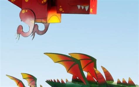 Kuboid Printable Paper Dragons Dragon Crafts 3d Paper Crafts And