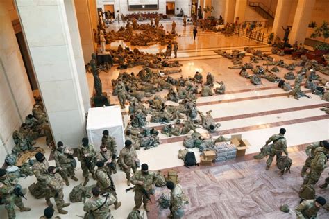 Photos Show Hundreds Of National Guard Troops At Us Capitol
