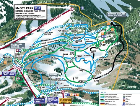 Beaver Creek Trail Maps Ski Map Of Beaver Creek
