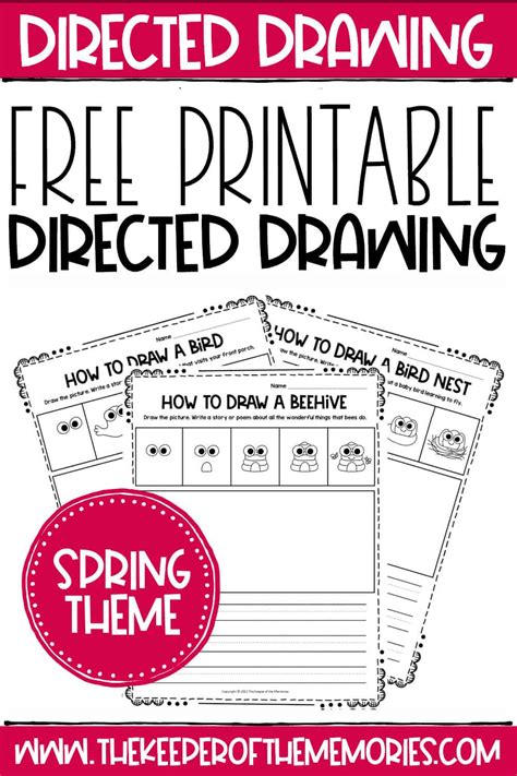 Free Printable Spring Directed Drawing The Keeper Of The Memories