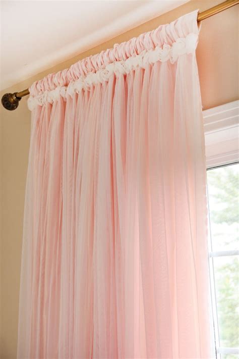 Cottage Curtains Ruching Ruffled Drapery Rose Drapery Sheer