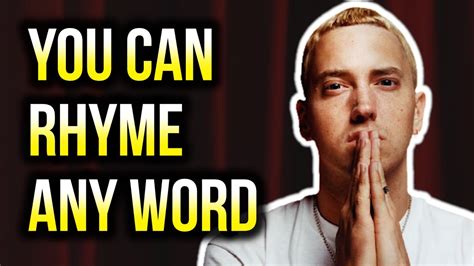 How To Rhyme Any Word In 10 Steps How To Rhyme In Rap Youtube