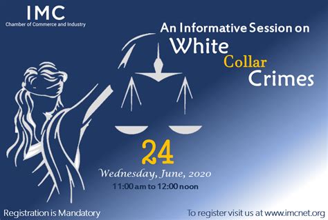 An Informative Session On White Collar Crimes
