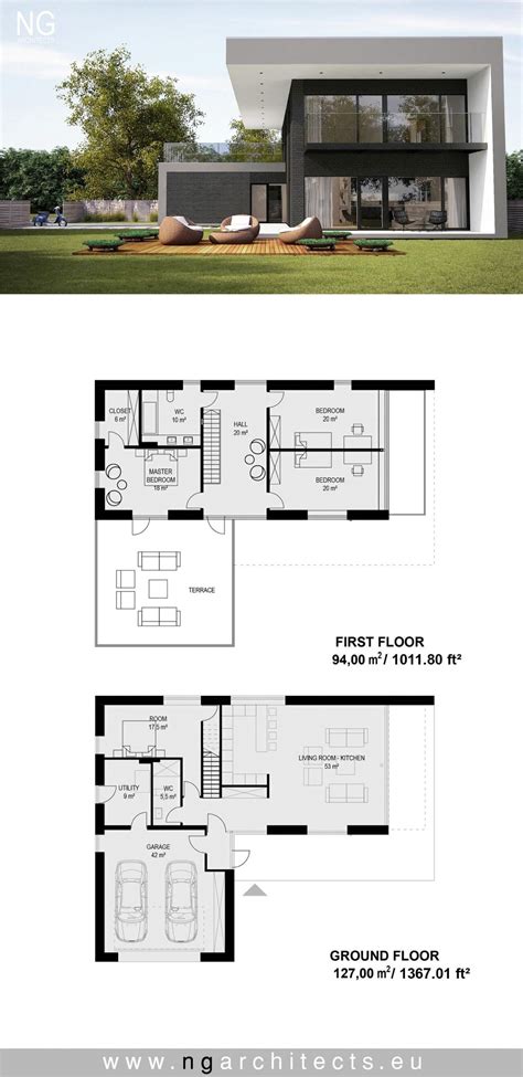 Floor Plan For Modern House Pin Em Architectural Architectural House