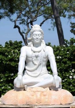 PREORDER Masterpiece Carved Marble Meditating Hindu God Of Destruction