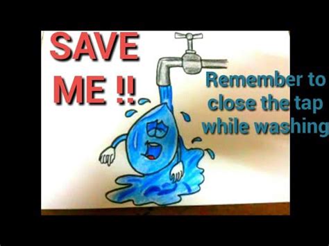 But i wanted to give the art project a valentine's day craft twist! SAVE WATER DRAWING POSTER || WORLD WATER DAY SPECIAL ...