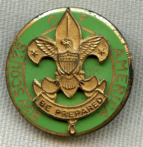 Wwii Boy Scouts Of America Bsa Assistant Scoutmaster Pin Flying