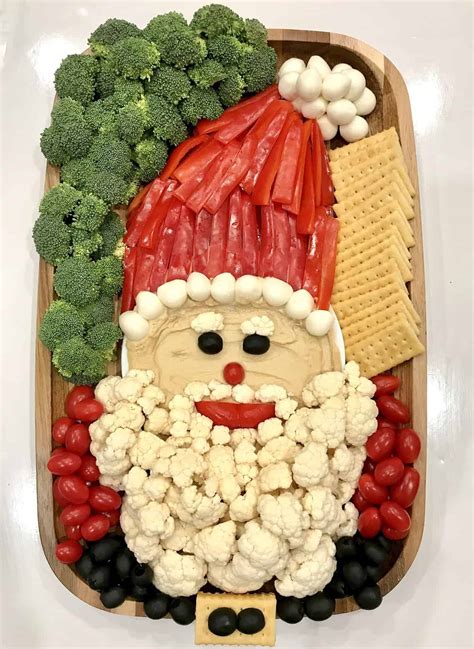 Healthy Santa Snack Board The Bakermama