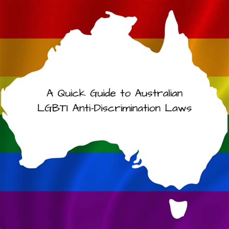 A Quick Guide To Australian Lgbti Anti Discrimination Laws Alastairlawrie