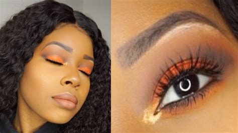 Fall Makeup Tutorial For Black Women Hooded Eyes Fall Eyeshadow