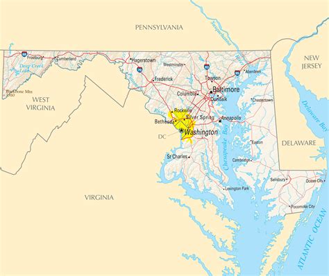 Maryland Reference Map •