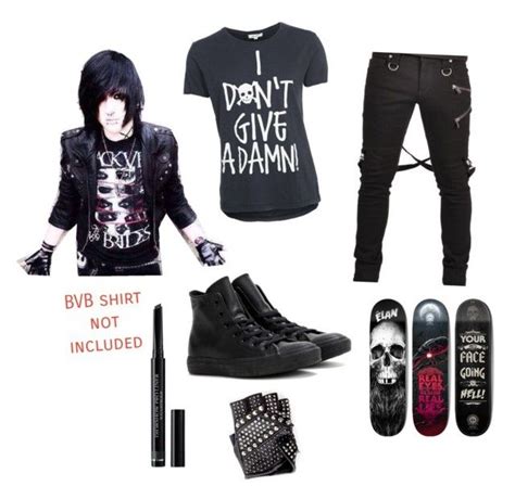 guy goth emo outfit by midnightjinx1 on polyvore featuring tripp converse christian dior