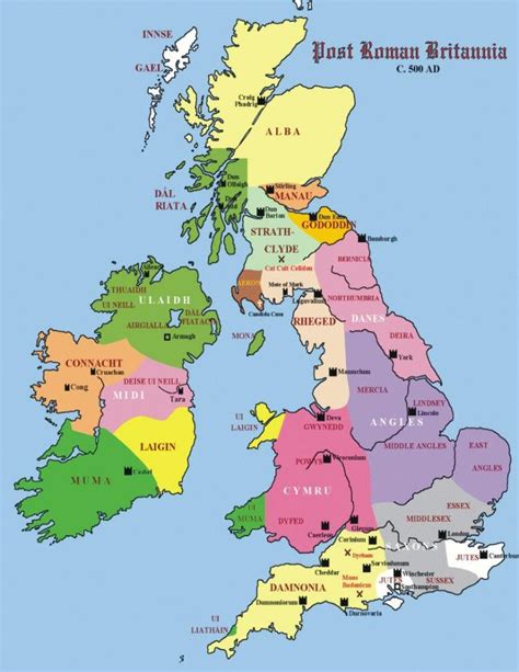 Pin By Daniel Boquet On Grande Bretagne English History Map Of
