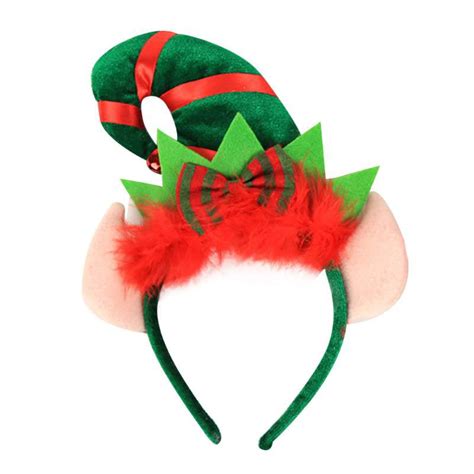 Linkabc Multicolored Elf Fabric Headband Christmas Elf Headbands