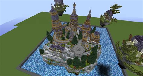 Premium Spawn Fantasy Minecraft Island Spawn Castle Water