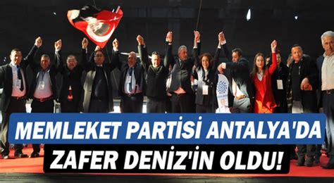 Memleket Partisi Antalya da zafer Ramazan Deniz in oldu GÜNDEM