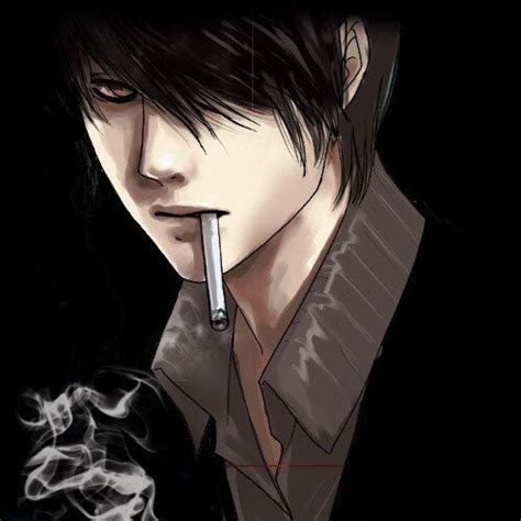 Sad Anime Boy Pfp Smoking