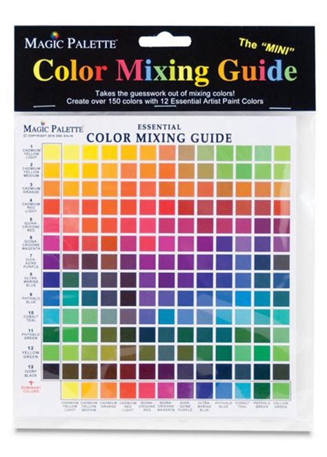 Magic Palette Magic Palette Color Mixing Guide Essential Mini Colours
