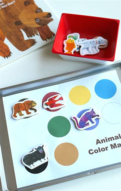 Brown Bear Brown Bear Free Printable Color Matching Activity Eric Carle