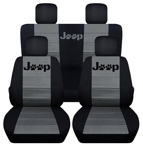 buy front and rear seat covers for a 2008 2012 jeep liberty black charcoal online at desertcartuae