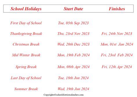 Bellevue School District Washington Calendar Holidays 2023 2024 School