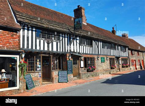 The George Inn Pub In The High Street Alfriston West Sussex England