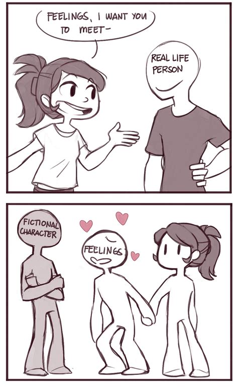 fictional crushes vs real crushes cute comics funny comics funny relatable memes funny jokes