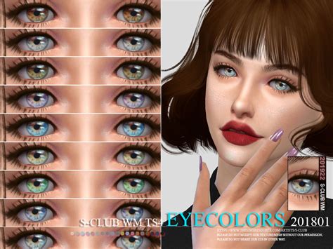 S Club Wm Ts4 Eyecolors 201922 The Sims 4 Catalog