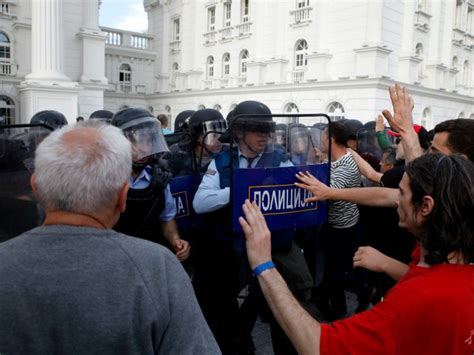 Macedonian Police Hunt Down Protesters Balkan Insight