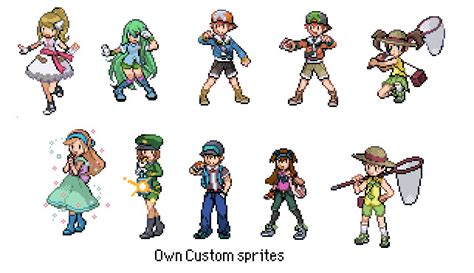 Well, if that's too hard to fix, you can do this 1> resize the sprite by 90% even the sprite is already fits in 64x64 square. Make pokemon bw trainer sprites by Tintjemadie