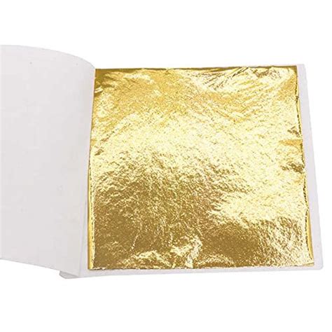 Sumera Warq Golden Gold Leaf Foil Paper Sheets Quantity Per Pack 1000